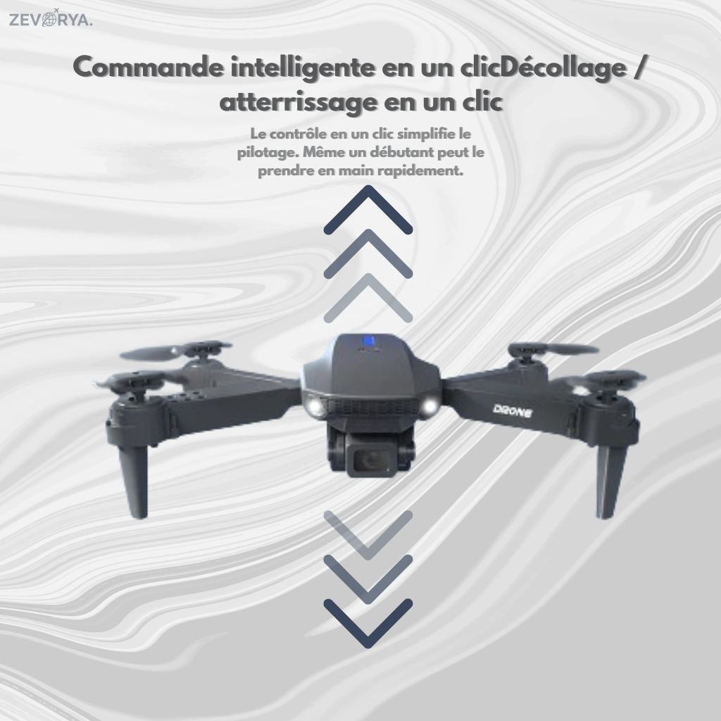 Drone E88 – Caméra 4K, Pliable & Léger