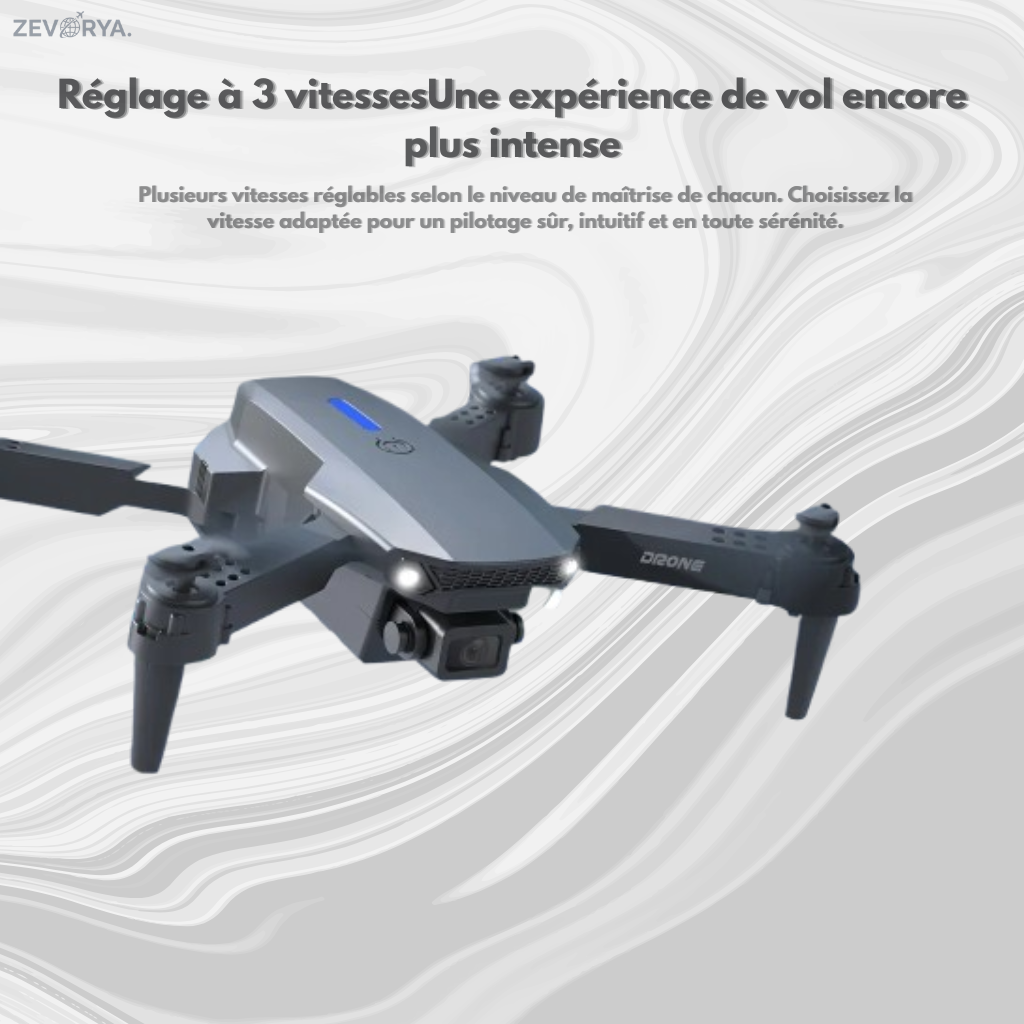Drone E88 – Caméra 4K, Pliable & Léger